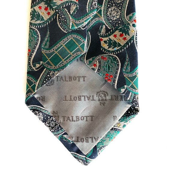 TWO Robert Talbott SPECIAL CHRISTMAS HOLIDAY 100% Silk Hand Sewn Tie LIMITED - Picture 10 of 15